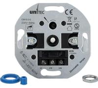 UNITEC pour Ampoules LED de 3 à 60 W et Charges ohmiques et inductives de 7 à 110 W, avec Interrupteur à Pression et bornes à vis variateur Couleur Argent