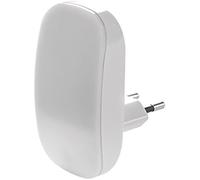 UNITEC Veilleuse LED mini « souris » avec capteur crépusculaire, plastique, blanc, 18,5 x 11,5 x 6 cm