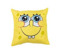 United Labels Coussin en forme de tête de Bob l'éponge - 40 x 40 cm - Jaune - Coussin de canapé décoratif pour fans