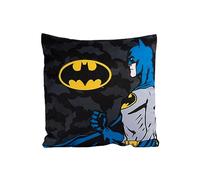 United Labels DC Comics Batman Coussin décoratif, 30 x 30 cm, noir, pour les fans de super-héros