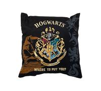 United Labels Harry Potter Coussin décoratif, 40 x 40 cm, noir, coussin de canapé Poudlard, coussin décoratif pour fans