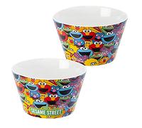 United Labels Sesame Street Bol à céréales - Alle Freunde - Bol en porcelaine - 500 ml