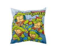 United Labels Teenage Mutant Ninja Turtles Coussin en peluche - Coussin décoratif - Coussin de tête - Coussin de siège - Bleu - 40 x 40 cm