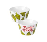 United Labels The Grinch Bol à céréales Feelin Grinchy en porcelaine Blanc 500 ml