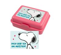 United Labels The Peanuts Snoopy Boîte à déjeuner avec cloison Rose