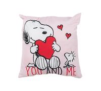 United Labels The Peanuts Snoopy Coussin décoratif pour fans 40 x 40 cm Rose