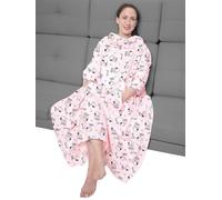 United Labels The Peanuts Snoopy Couverture avec manches et poches Impression intégrale Moelleuse avec grande poche ventrale Couverture à manches 130 x 170 cm, Rose