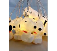United Labels The Peanuts Snoopy LED Guirlande lumineuse 2m avec 10 LED blanc chaud à piles Décoration pour intérieur Connexion USB-C
