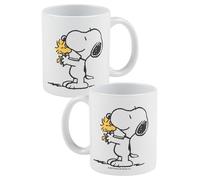 United Labels The Peanuts Snoopy Tasse - Woodstock Tasse à café Tasse à café en céramique Blanc 320 ml
