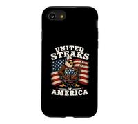 United Steaks of America Barbecue drôle d'aigle à tête Blanche USA Coque pour iPhone SE (2020) / 7/8