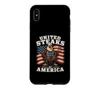 United Steaks of America Barbecue drôle d'aigle à tête Blanche USA Coque pour iPhone XS Max