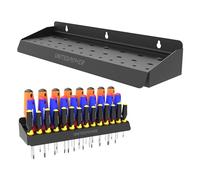 UNITEDPOWER Support de tournevis, support mural pour atelier, abri de jardin, garage, maison, peut contenir jusqu'à 32 tournevis ou petits outils