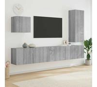 vidaXL Unités TV murales 5 pcs - Gris sonoma