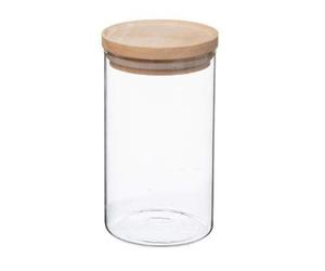 univers decor - Bocaux de conservation en verre et bois couvercle hermétique Atmosphera (Bocaux de conservation couvercle hermétique, 1 Litre : 9.7 x 18 cm)