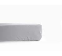 univers decor - Drap Housse Percale Pur Coton peigné Longues Fibres 80 Fils/cm² avec Bonnet de 35 cm Vent du sud (Perle, Drap Housse 140 x 190 cm Bonnet de 35 cm)