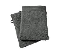univers decor Lot de 2 Gants de Toilette éponge Spa 15 x 21 cm / 400 GR/m² (Ardoise, Lot de 2 Gants de Toilette Spa 15 x 21 cm)