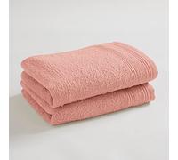 univers decor - Lot de 2 Serviettes invité éponge Spa 30 x 50 cm / 400 GR/m² (Blush, Lot de 2 Serviettes invité Spa 30 x 50 cm)