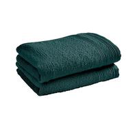 univers decor - Lot De 2 Serviettes invité éponge Spa 30 x 50 cm / 400 GR/m² (Emeraude)
