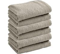 univers decor Lot de 6 Serviettes invité éponge Spa 30 x 50 cm / 400 GR/m² (Sable)