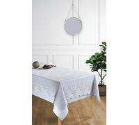 Lot nappe et surnappe en dentelle : 150 x 220 cm / Gris