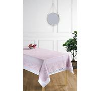 Lot nappe et surnappe en dentelle : 150 x 300 cm / Lilas