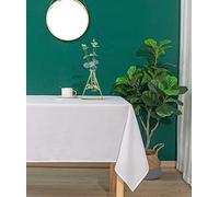 univers decor Nappes antitache Unies rectangulaires et Rondes (Blanc, Nappe rectangulaire 145 x 240 cm)