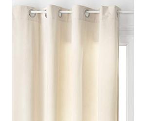 univers decor - Rideau Lilou Effet Velours 140 x 260 cm Atmosphera (Ivoire, Rideau Lilou Effet Velours 140 x 260 cm)