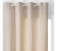 univers decor - Rideau Lilou Effet Velours 140 x 260 cm Atmosphera (Taupe, Rideau Lilou Effet Velours 140 x 260 cm)