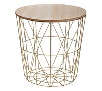 Table café déco métal Kumi Atmosphera - Gold - Gold -