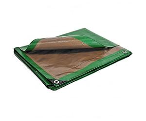 UNIVERS DU PRO Bâche de Protection 10 x 15 m - 150m2 - Bâche d'étanchéité Haute résistance 250g/m2 Oeillets et Ourlet periphériques