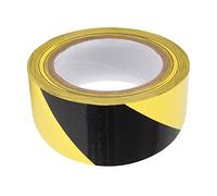 UNIVERS GRAPHIQUE Rubalise (lot de 12) jaune et noir 50 mm x 100 m - Ruban de signalisation de chantier, travaux, balisage - périmètre de sécurité - zone de danger - marque Ref UGRUBAL01