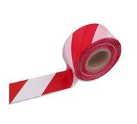 UNIVERS GRAPHIQUE Rubalise (lot de 2) rouge et blanc 50 mm x 500 m - Ruban de signalisation de chantier, travaux, balisage - périmètre de sécurité - zone de danger - marque Ref UGRUBAL03
