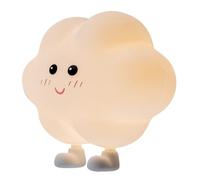 Univers LED - Veilleuse pour enfant - Nuage mignon - Blanc - Silicone blanc chaud - Aimant