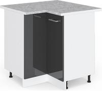 Universal Armoire d'angle Vicco R-Line Anthracite Haute brillance 75.6cm avec porte, avec PT, Model 41980