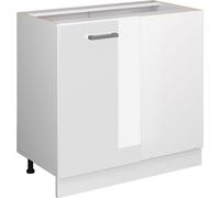 Universal Armoire d'angle Vicco R-Line Blanc Haute brillance 86cm avec porte, sans PT, Model 41829