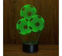 Universal Football 3D lumineux - Chambre enfant