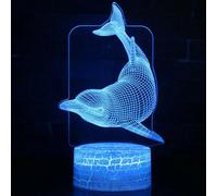Universal Lampe 3D LED Dauphin