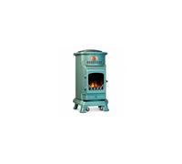 Universal - Poêle à gaz Provence 3,4 KW Vert Effet poêle à Bois Fonte véritable Chauffage d'appoint au gaz
