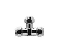 Universal T 451412 laiton chromé, 2000 / 2 "x12mm, avec 3 pressions