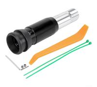 Universality - Adaptateur de pommeau de levier de vitesse à transmission automatique en aluminium avec filetage M8 x 1,25 | pour voiture, camion, VUS, mise à niveau intérieure - Rouge et noir | pour