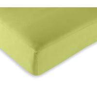 UNIVERSDECOR - Drap Housse 160 x 200 cm 100% Coton / 57 Fils/cm² (Anis, Drap Housse 160 x 200 cm)