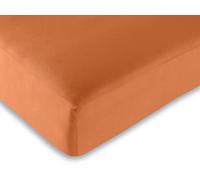 UNIVERSDECOR - Drap Housse 180 x 200 cm King Size 100% Coton / 57 Fils/cm² (Orange, Drap Housse 180 x 200 cm)