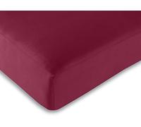 UNIVERSDECOR - Drap Housse 180 x 200 King Size 100% Coton / 57 Fils/cm² (Rouge, Drap Housse 180 x 200 cm)