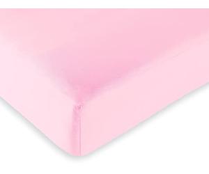 UNIVERSDECOR - Drap Housse 57 Fils/cm² 160 x 200 cm Rose Pétale