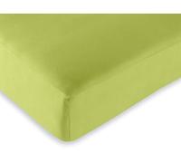 UNIVERSDECOR - Drap Housse 57 Fils/cm² 90 x 190 cm Vert Anis pour lit 1 Place
