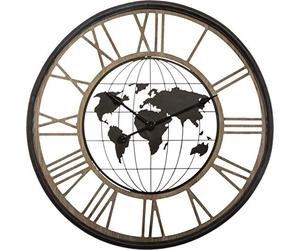 UNIVERSDECOR - Horloge Monde, métal Diamètre 67 cm Atmosphera