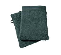 UNIVERSDECOR Lot de 2 ou 6 Gants de Toilette Spa 15 x 21 cm / 400 GR/m² (2, Emeraude)