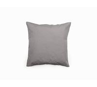 UNIVERSDECOR Lot de 2 taies d'oreiller Percale Pur Coton peigné Longues Fibres 80 Fils/cm² Vent du sud (Cendre, Lot de 2 taies Percale 65 x 65 cm)