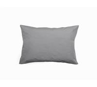 UNIVERSDECOR Lot de 2 taies d'oreiller Percale Pur Coton peigné Longues Fibres 80 Fils/cm² Vent du sud (Acier, Lot de 2 taies Percale 50 x 70 cm)