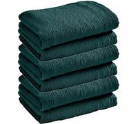 UNIVERSDECOR Lot de 6 Serviettes invité éponge Spa 30 x 50 cm / 400 GR/m² (Emeraude)